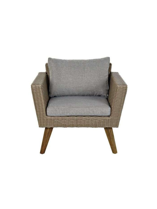 Set de 4 canapés rotin synthétique gris Murcie Set de 4 canapés rotin synthétique gris Murcie