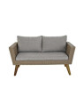 Set de 4 canapés rotin synthétique gris Murcie Set de 4 canapés rotin synthétique gris Murcie