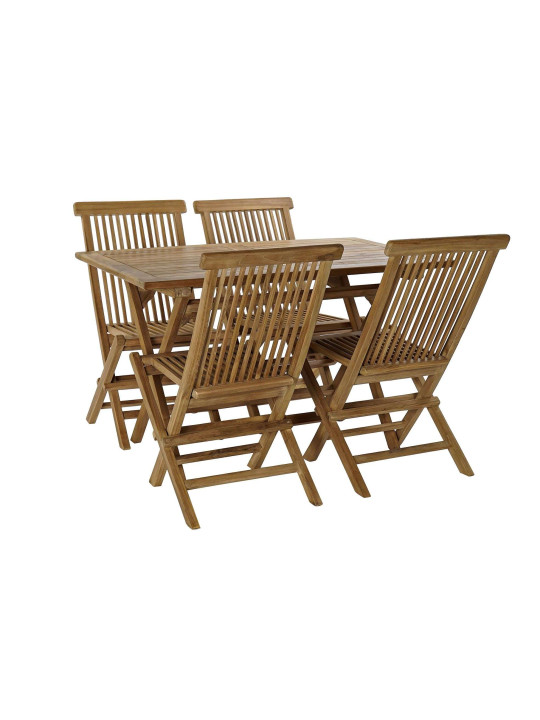 Ensemble de 5 tables et chaises en bois de teck Ensemble de 5 tables et chaises en bois de teck