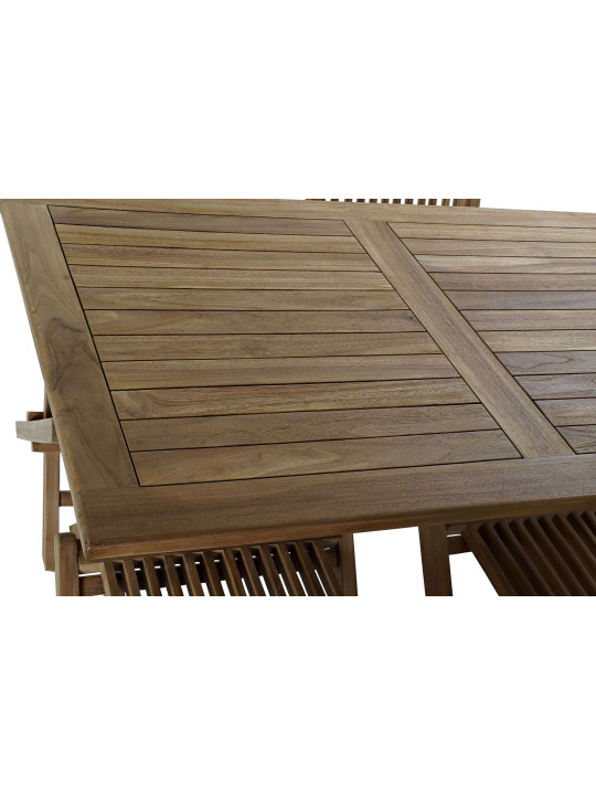 Ensemble de 5 tables et chaises en bois de teck Ensemble de 5 tables et chaises en bois de teck