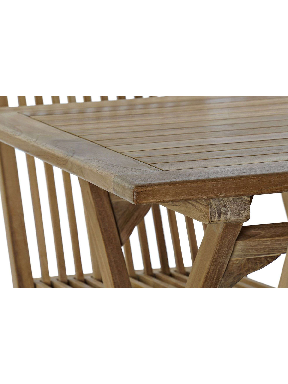 Ensemble de 5 tables et chaises en bois de teck