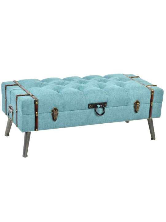 Banquette coffre turquoise Banquette coffre turquoise