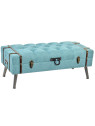 Banquette coffre turquoise