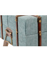 Banquette coffre turquoise