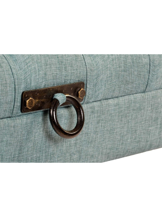 Banquette coffre turquoise