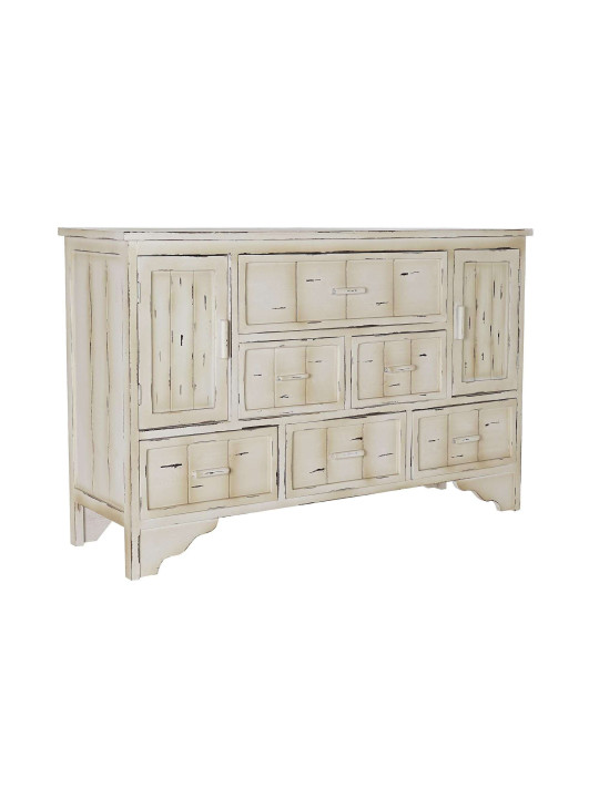 Buffet blanc en bois patinée Buffet blanc en bois patinée