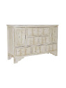 Buffet blanc en bois patinée Buffet blanc en bois patinée