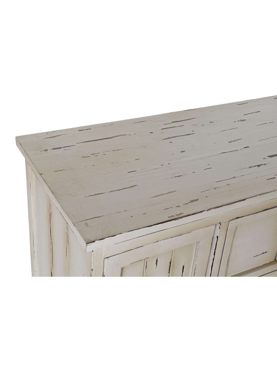 Buffet blanc en bois patinée Buffet blanc en bois patinée
