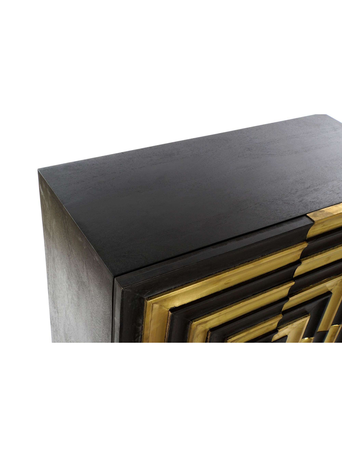 Armoire Sanela en bois de manguier et laiton