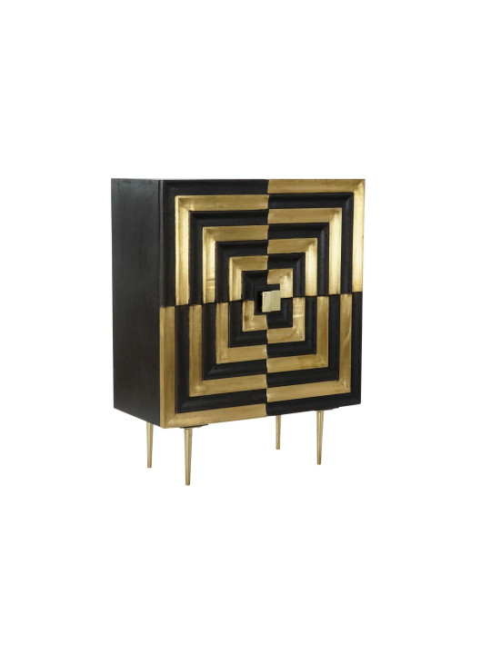 Armoire Sanela en bois de manguier et laiton Armoire Sanela en bois de manguier et laiton