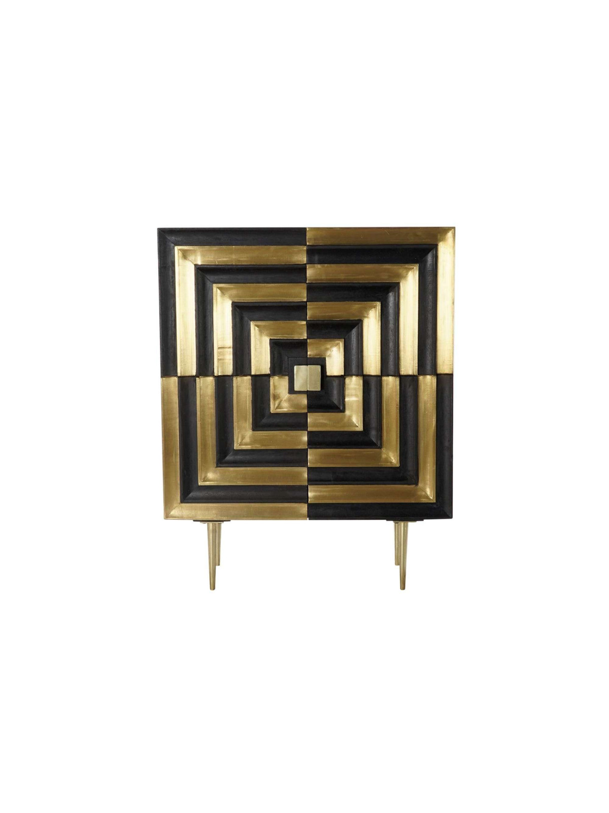 Armoire Sanela en bois de manguier et laiton