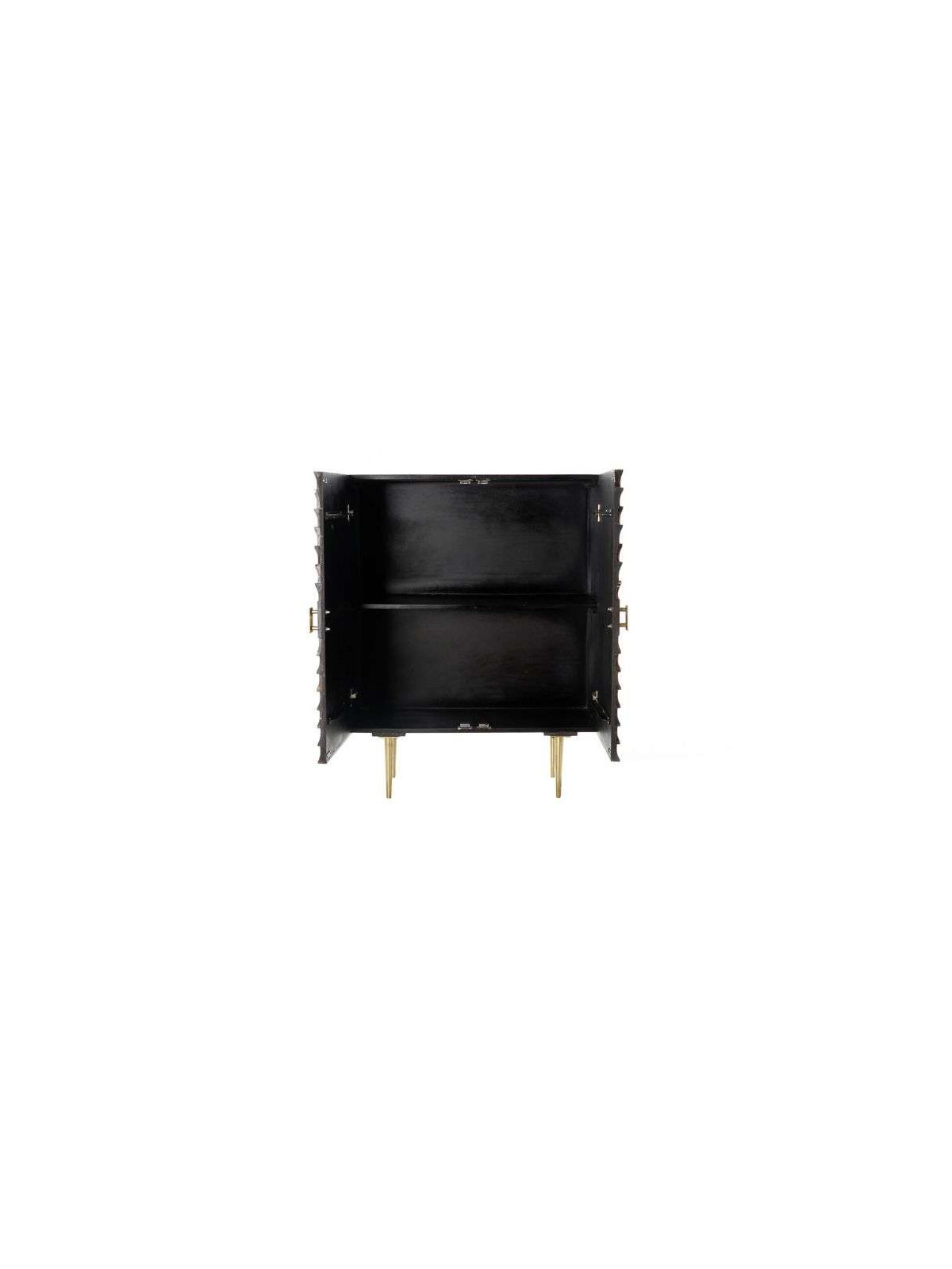 Armoire Sanela en bois de manguier et laiton