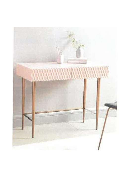Console en bois de manguier et métal