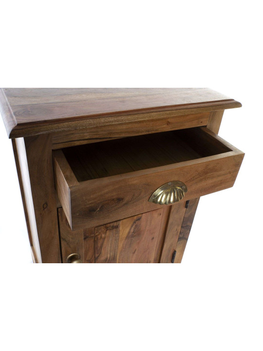Table de chevet en bois d'acacia Table de chevet en bois d'acacia