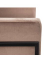 Fauteuil Martina velours taupe Fauteuil Martina velours taupe