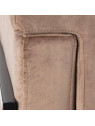Fauteuil Martina velours taupe Fauteuil Martina velours taupe