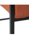 Fauteuil Martina velours orange Fauteuil Martina velours orange