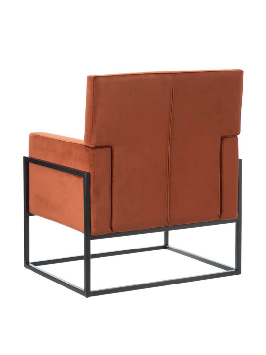 Fauteuil Martina velours orange Fauteuil Martina velours orange