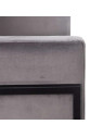 Fauteuil Martina velours gris Fauteuil Martina velours gris
