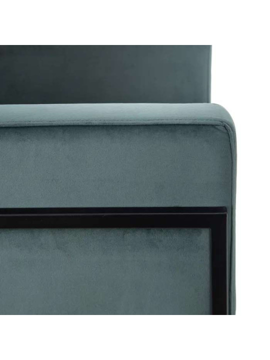 Fauteuil Martina velours bleu Fauteuil Martina velours bleu