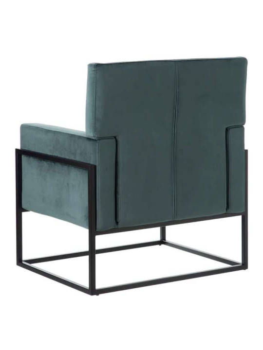 Fauteuil Martina velours bleu Fauteuil Martina velours bleu