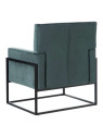 Fauteuil Martina velours bleu Fauteuil Martina velours bleu