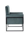 Fauteuil Martina velours bleu Fauteuil Martina velours bleu