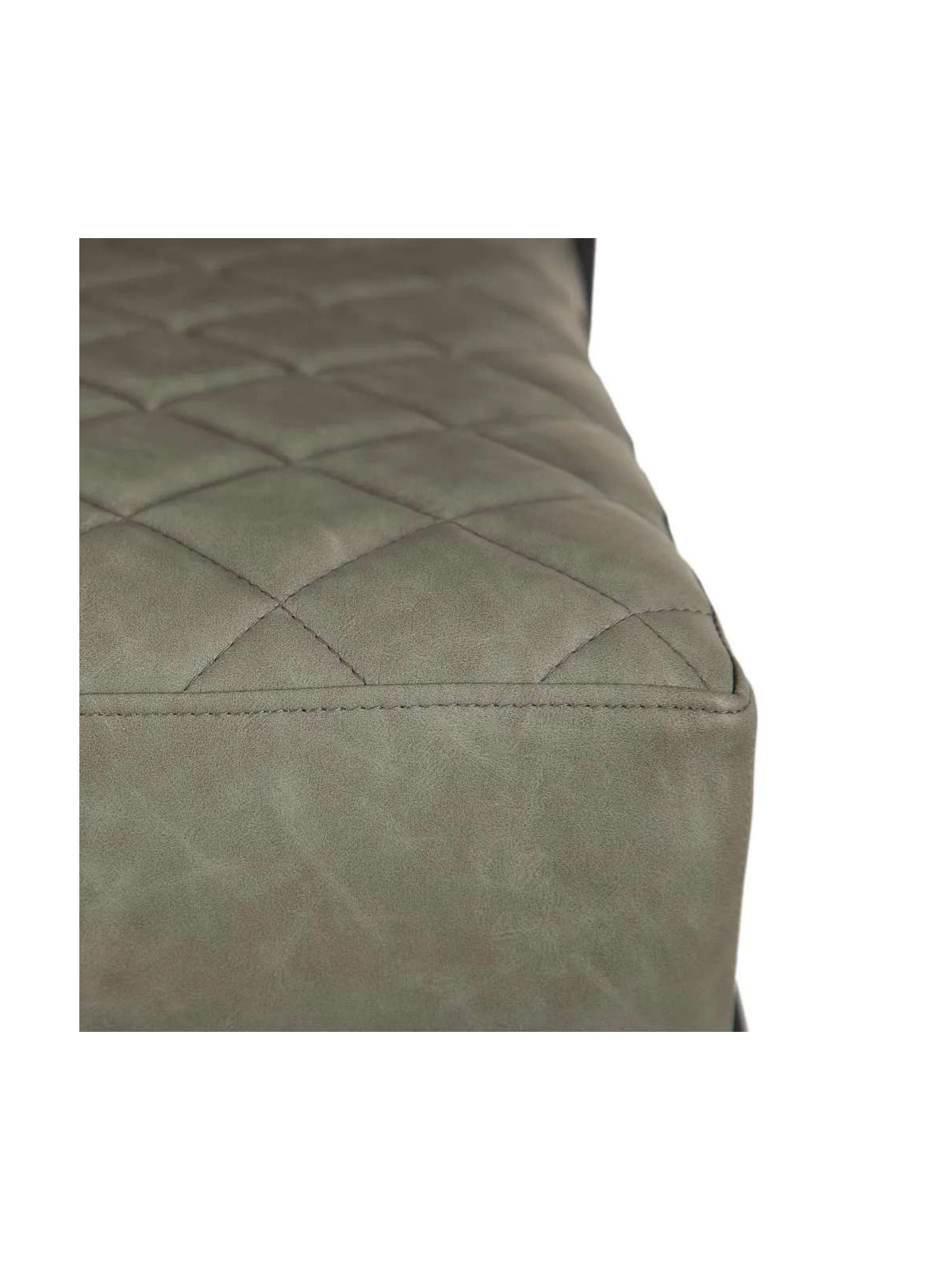 Fauteuil Millport en cuir gris