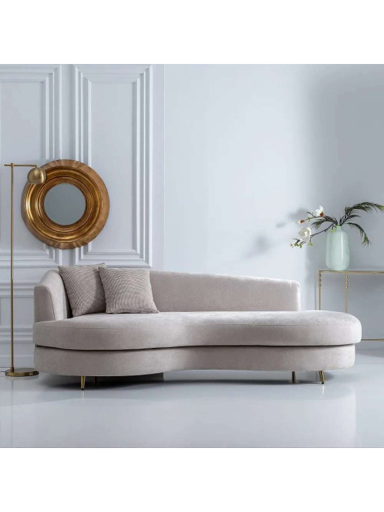 Canapé Alicante design en velours gris