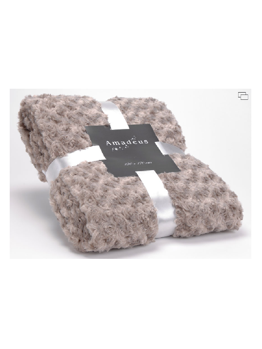 Plaid Amadeus taupe 170*130 cm Plaid Amadeus taupe 170*130 cm