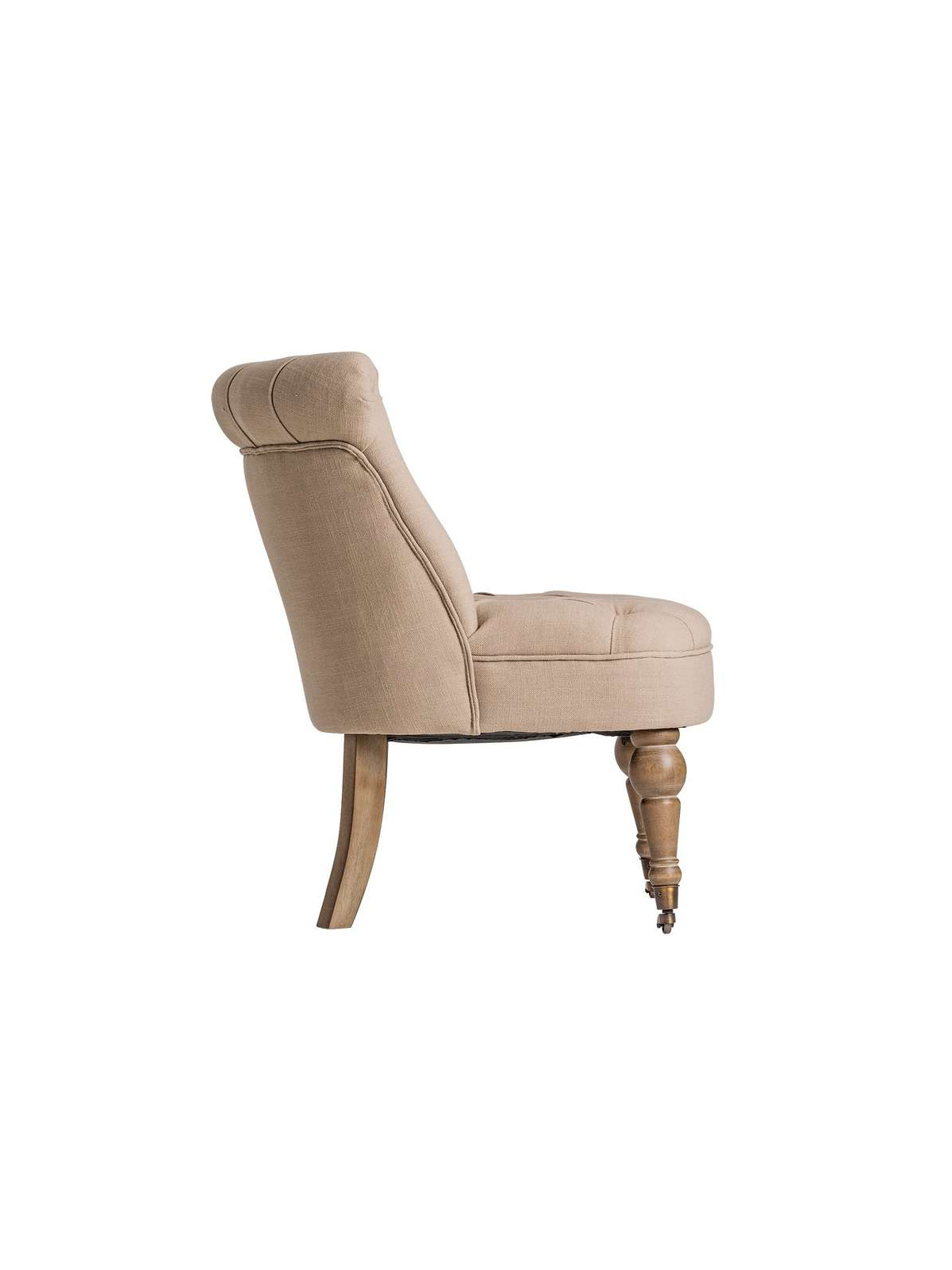Fauteuil crapaud lin taupe Vical Home