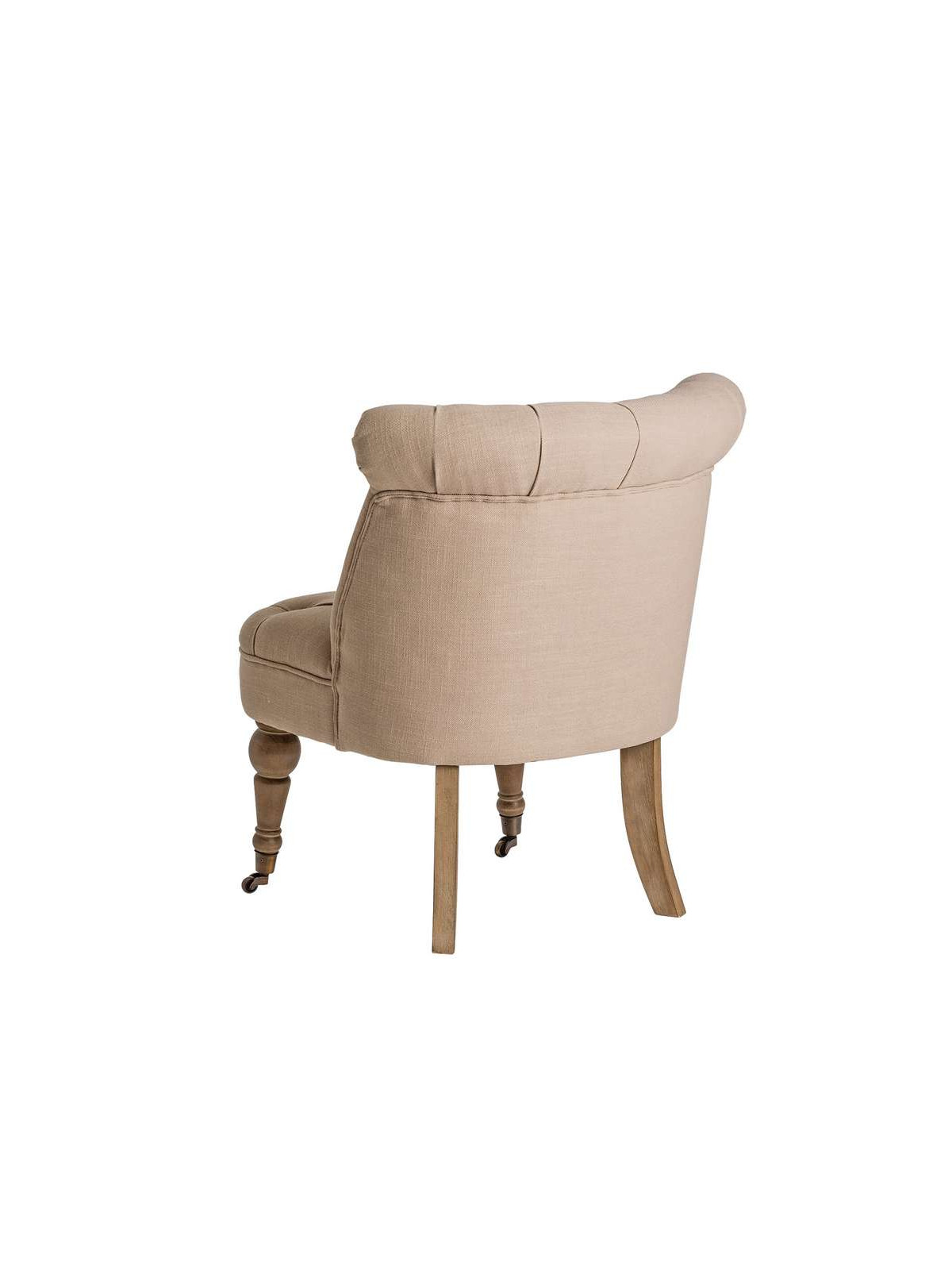 Fauteuil crapaud lin taupe Vical Home