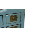 Console turquoise Coloane en bois d’orme Console turquoise Coloane en bois d’orme