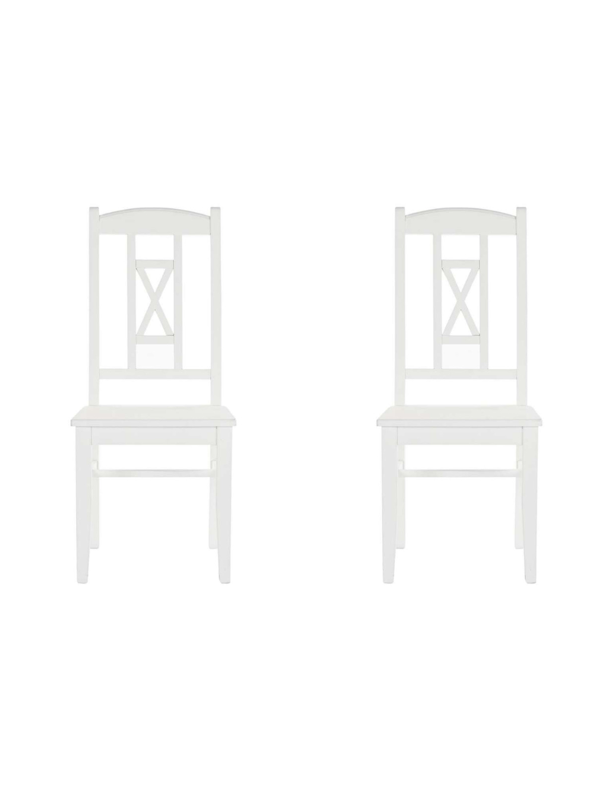 Set de 2 chaises Williston en bois blanc