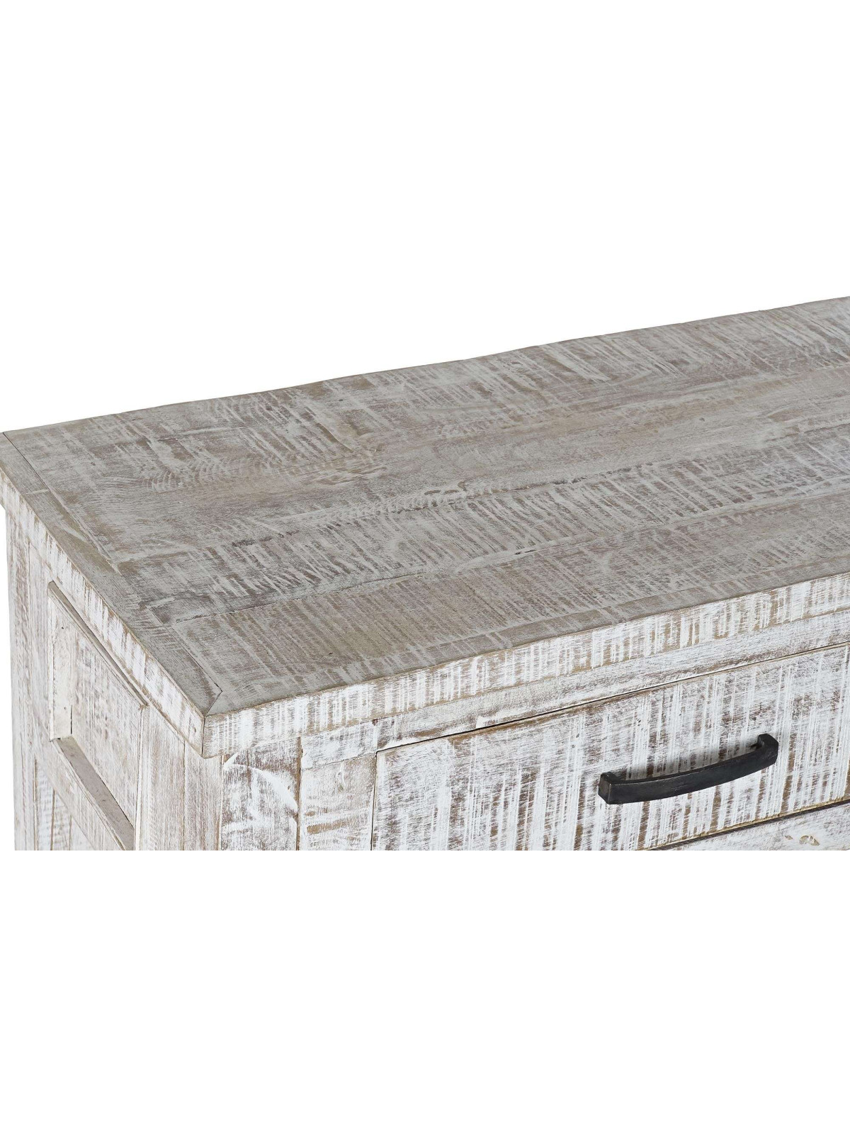 Console en bois de manguier blanchi