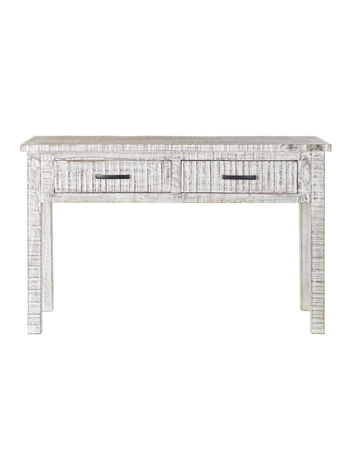Console en bois de manguier blanchi