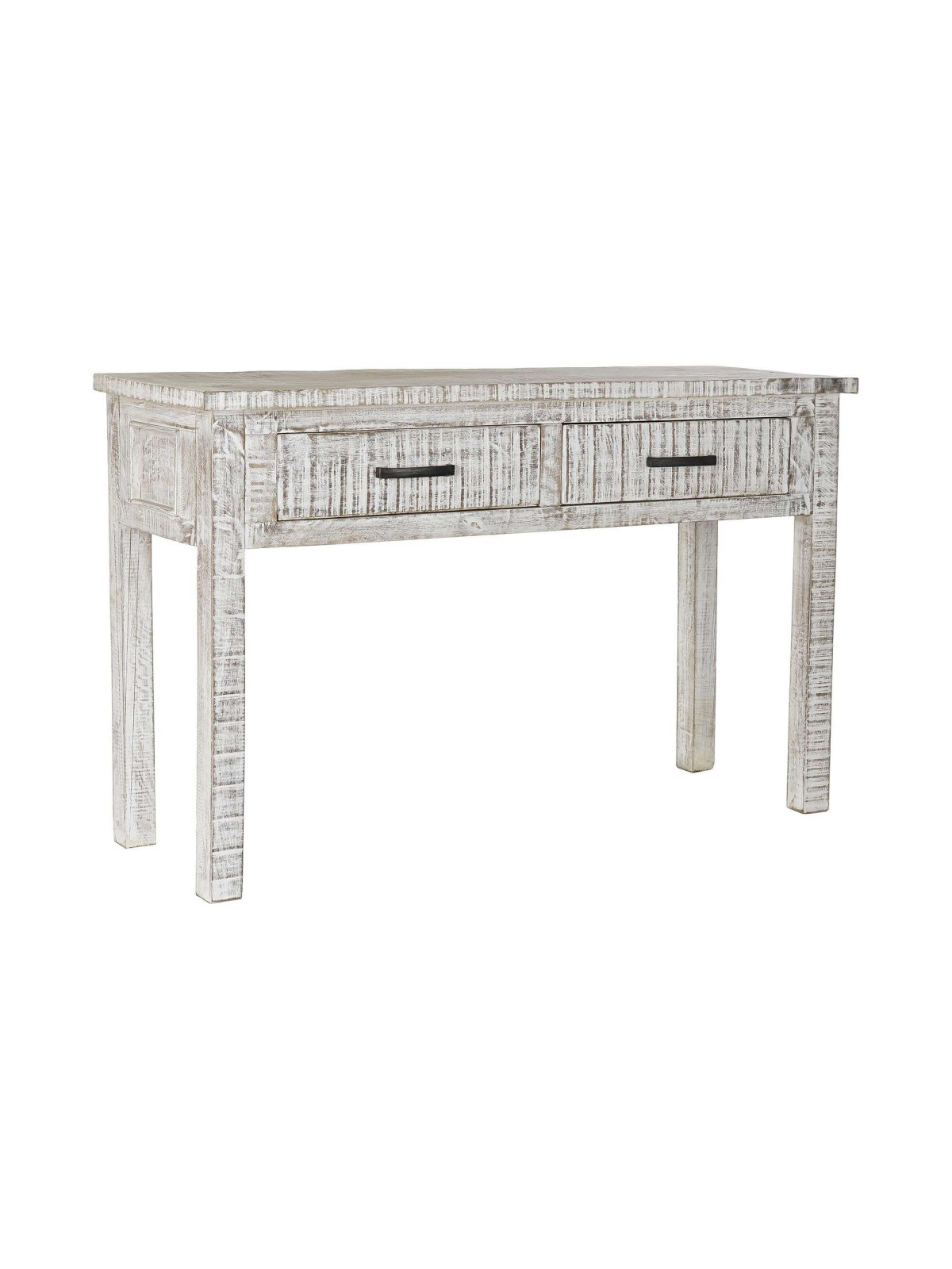 Console en bois de manguier blanchi