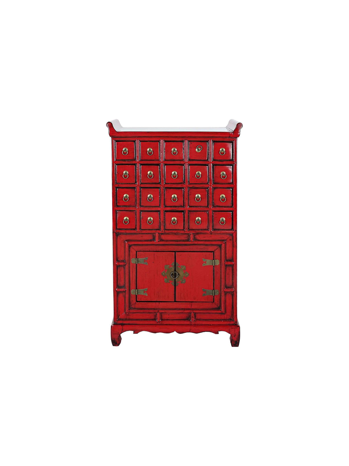 Meuble à tiroirs  Shamian en bois d’orme