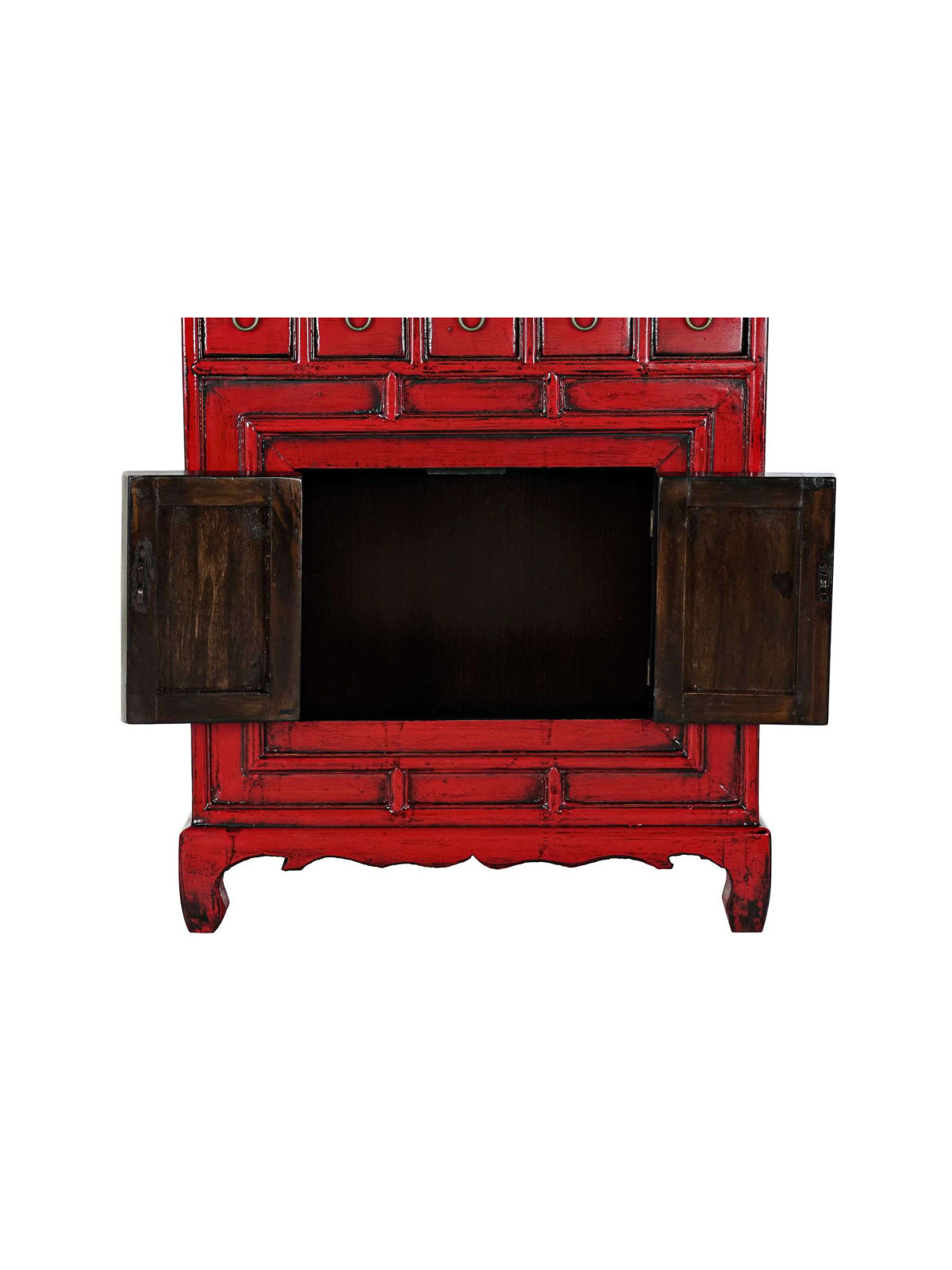 Meuble à tiroirs  Shamian en bois d’orme