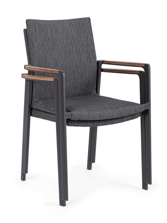 Lot de 2 chaises Jalisco Anthracite Lot de 2 chaises Jalisco Anthracite