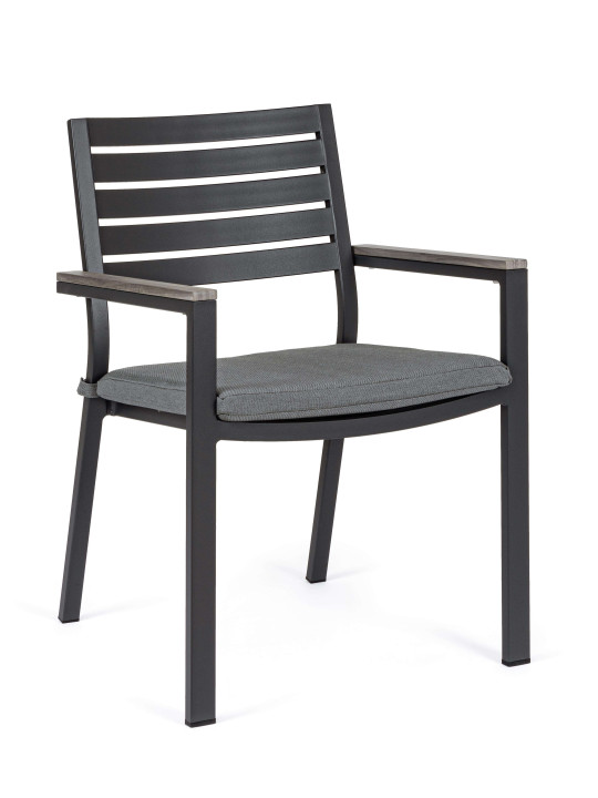 Lot de 2 chaises Belmar gris Lot de 2 chaises Belmar gris