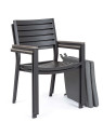 Lot de 2 chaises Belmar gris Lot de 2 chaises Belmar gris