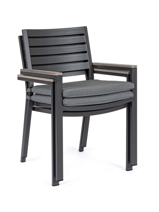Lot de 2 chaises Belmar gris Lot de 2 chaises Belmar gris