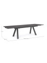 Table Crozet noire Table Crozet noire