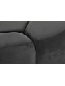 Pouf contemporain en velours gris clair