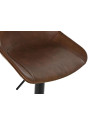 Chaise de bar réglable en cuir marron Chaise de bar réglable en cuir marron