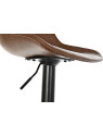 Chaise de bar réglable en cuir marron Chaise de bar réglable en cuir marron