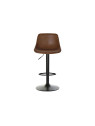 Chaise de bar réglable en cuir marron Chaise de bar réglable en cuir marron