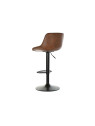 Chaise de bar réglable en cuir marron Chaise de bar réglable en cuir marron