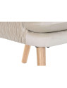 Fauteuil en velours beige Théa Fauteuil en velours beige Théa